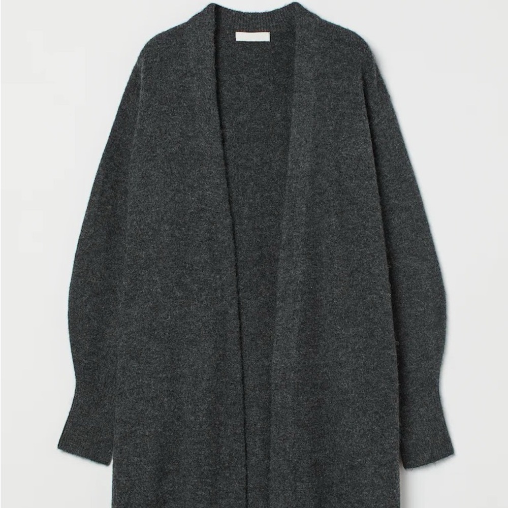 Elegant Gray Women's Cardigan